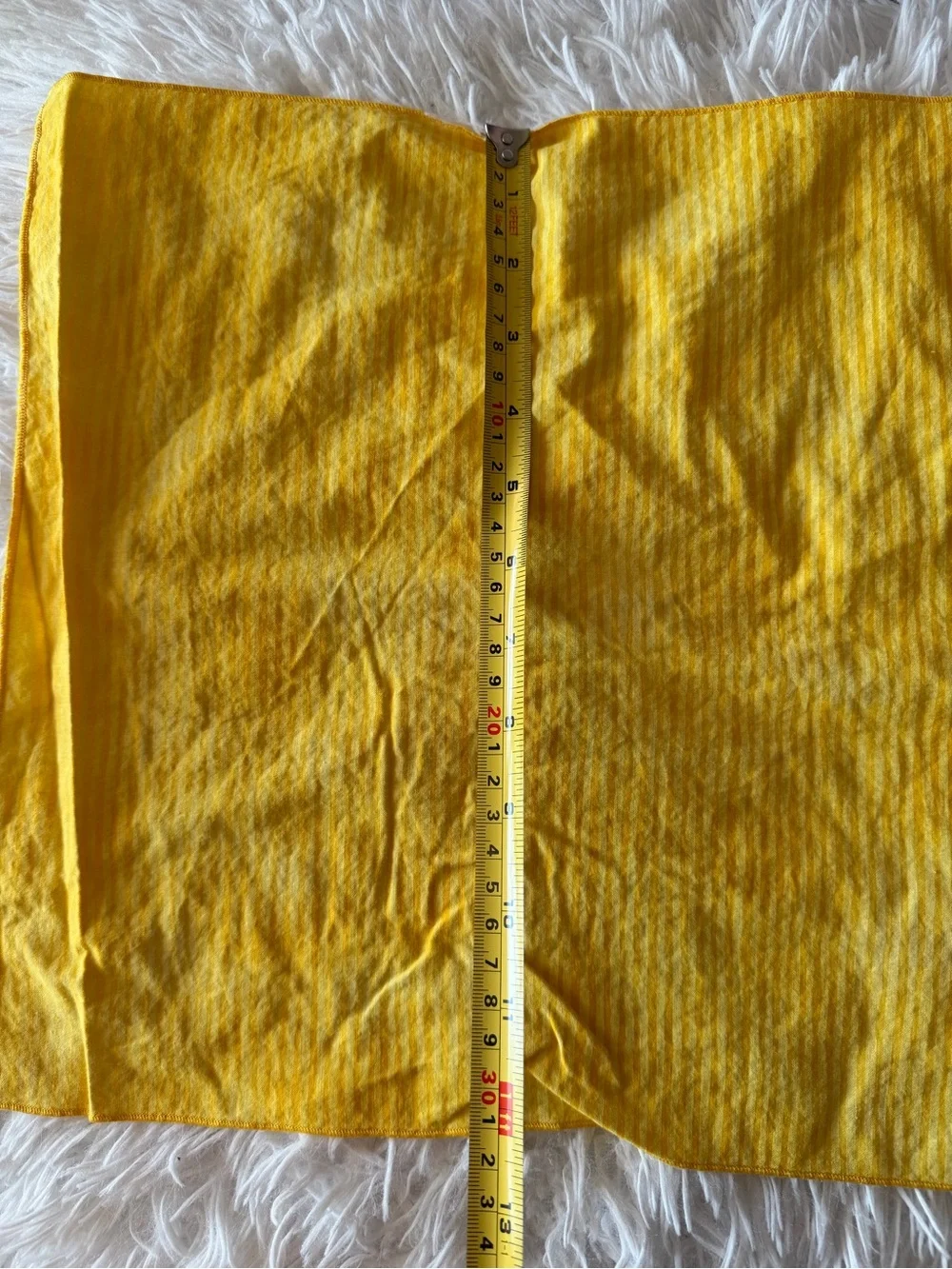 Handmade 13x13 yellow